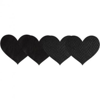 Classic Black Hearts Pasties