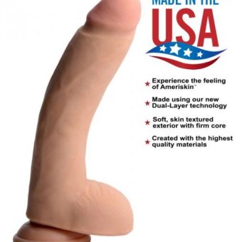 Usa Cocks 10in Ameriskin Dildo -light