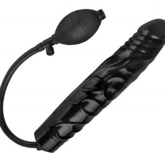 Inflatable Dildo 11 inches Black